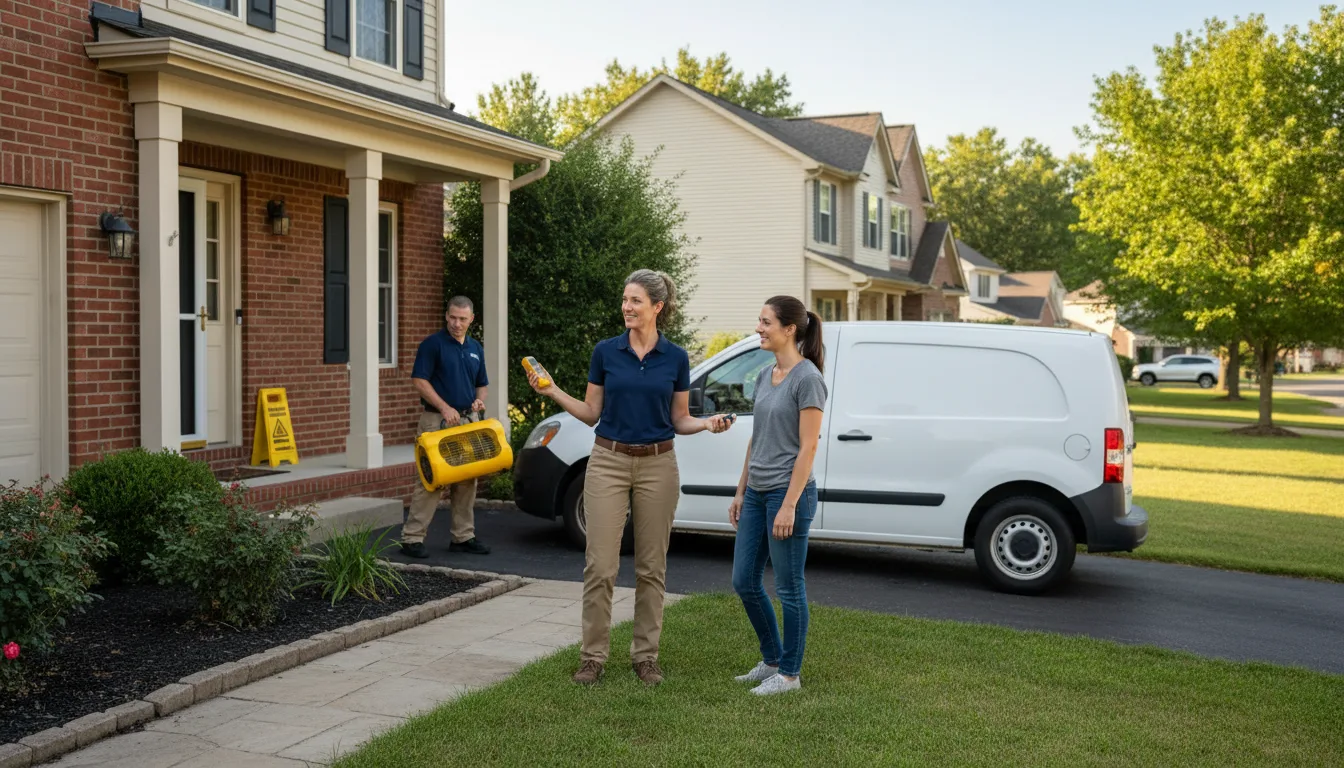 Residential water damage restoration in Braddock, PA